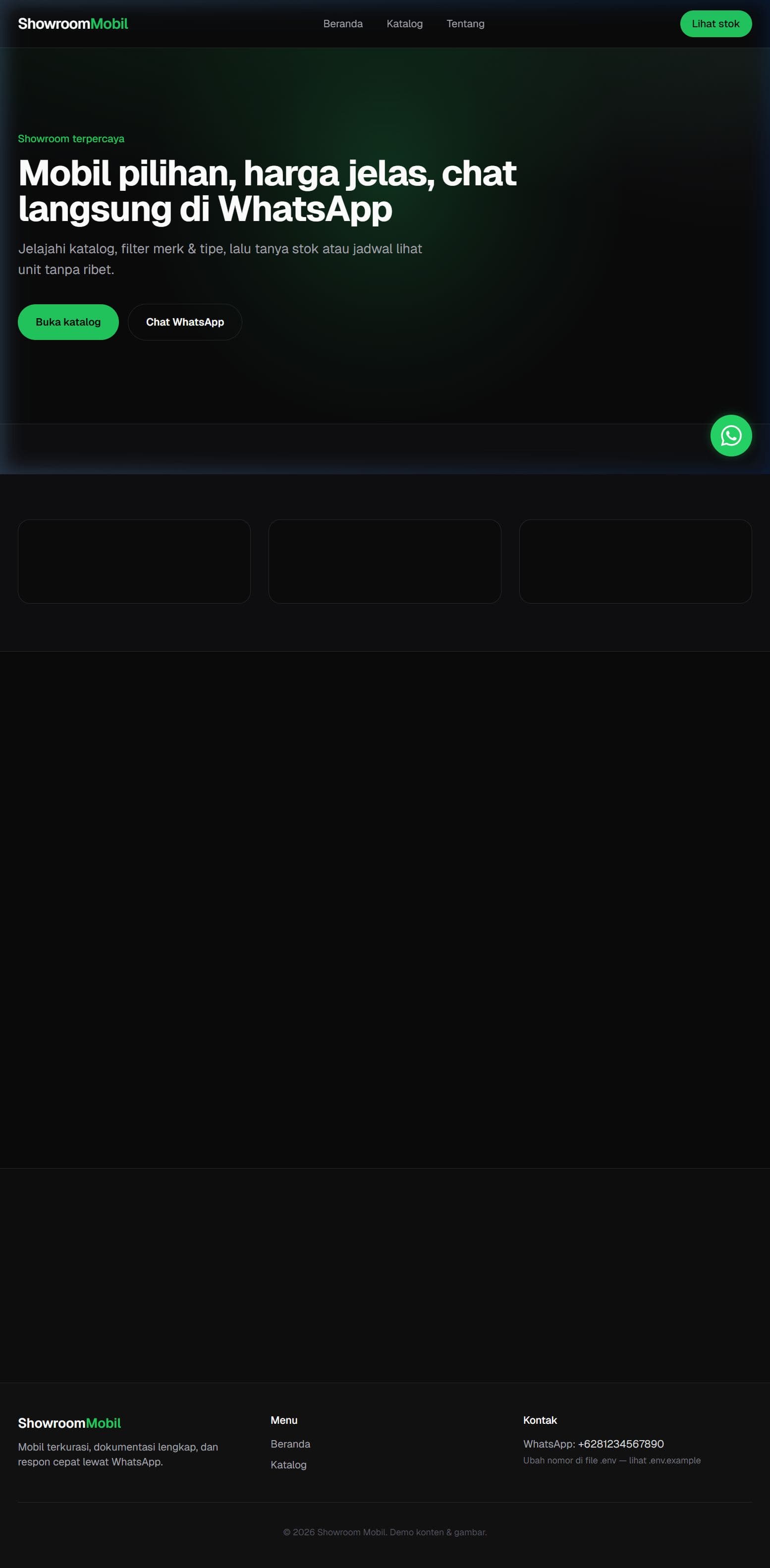 ShowroomMobil screenshot